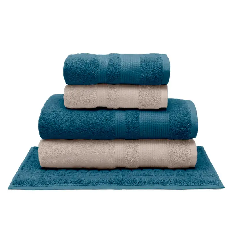 JOGO DE TOALHAS 5 PEÇAS ALGODÃO EGÍPCIO NOBRE ALIANCE BUETTNER JOGO DE TOALHAS 5 PEÇAS ALGODÃO EGÍPCIO NOBRE ALIANCE BUETTNER